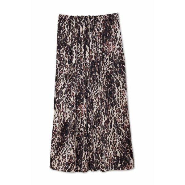 【LADIES】TORNADO MART∴レオパードプリントイージースカート／トルネードマート（TORNADO MART）