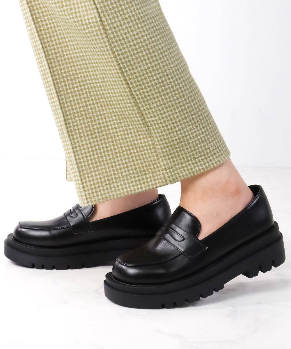 「UNISEX」【23〜27.0cm】★軽量厚底コインローファー★3042／リバティドール（Liber...