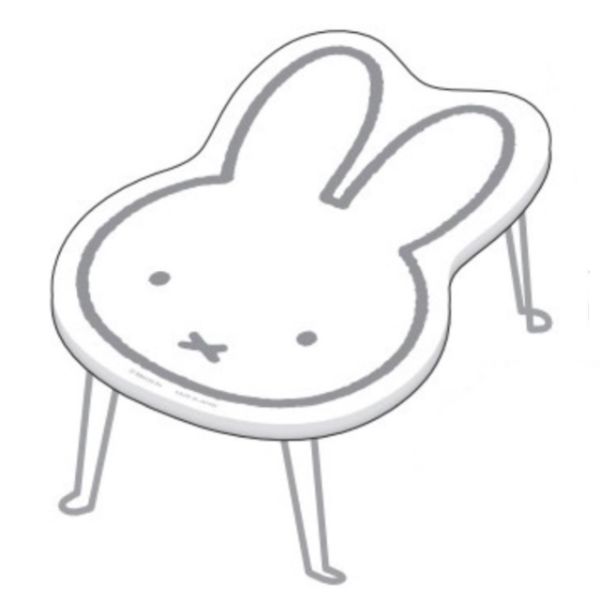 楽天丸井（マルイ）楽天市場店ミッフィー miffy ダイカットミニテーブル（ミッフィー） ホワイト ナガノファクトリー ／パーフェクト・ワールド・トーキョー（Perfect World Tokyo）