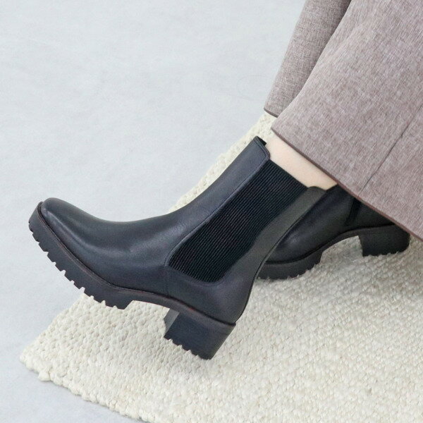 トラックソールチェルシーブーツ/21461／モードカオリ（MODE KAORI）