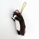 くびねっこ 猫 リール マスコット クロネコ ぬいぐるみ 癒し 学校 キーホルダー/パーフェクト・ワールド・トーキョー(Perfect World Tokyo)
