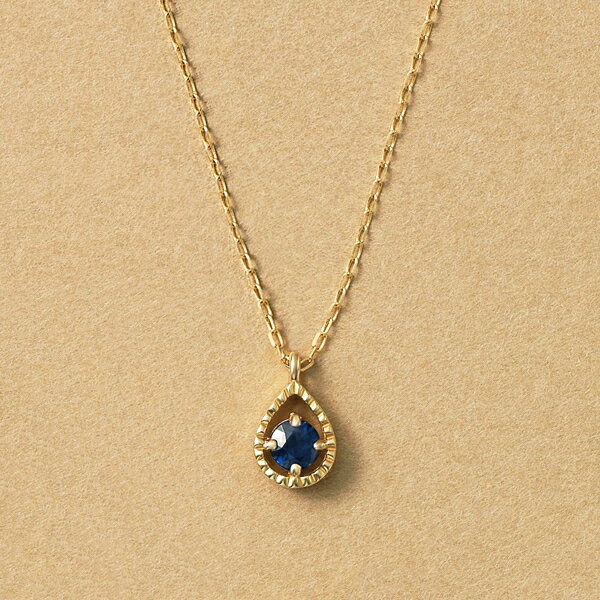 【 tone】 K10 ブルーサファイヤ　しずくネックレス ドロップレイク／テイクアップ ピュア（TAKE-UP pure）のサムネイル