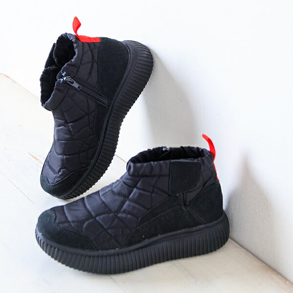 【洗えて清潔】軽量厚底ミドルカットキルティングスニーカー/ゴムゴム(Gomu56)