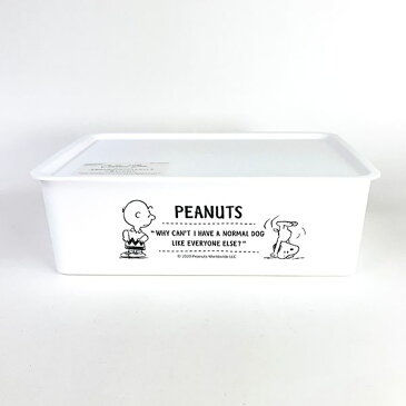 スヌーピー PEANUTS コレクトボックス M WH SNOOPY コンテナ 箱 ケース 大容量／パーフェクト・ワールド・トーキョー（Perfect World Tokyo）