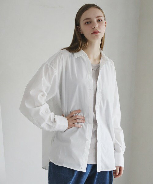 ワイドルーズシルエットブロード / メルトンシャツ／アストロノミー（ASTRONOMY）