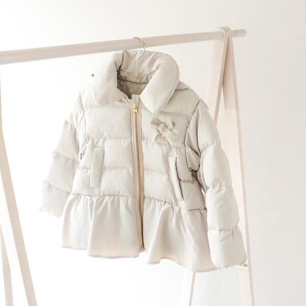 ペプラムリボン中綿アウター／エフオーオンラインストア（F.O.Online）のサムネイル