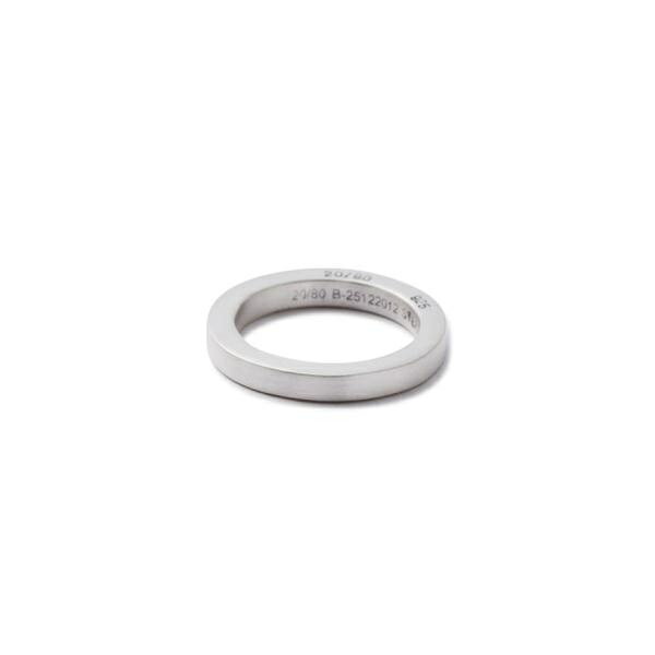 20^80^gDGeB[GCeB[^STERLING SILVER SQUARE RING 3mm^GGC`s[iLHPj