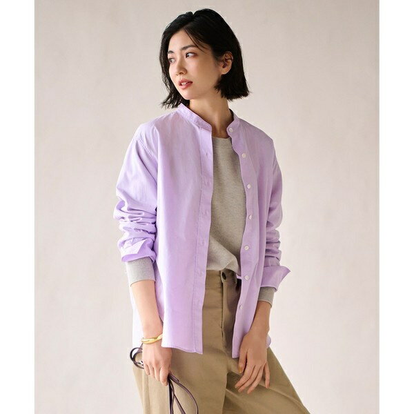 【CLASSY.1月号掲載】CANCLINI バンドカラー シャツ／23区（23KU）