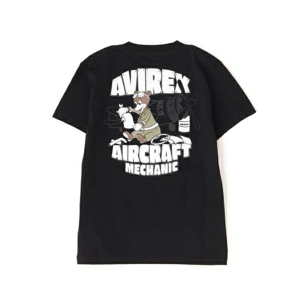 《直営店限定》《KIDS》エアー クラフト メカニック Tシャツ ／ AIR CRAFT MECHA／アヴィレックス（AVIREX）