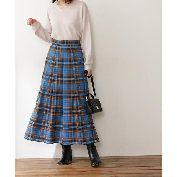 チェックタックスカート《S Size Line》／エヌ ナチュラルビューティーベーシック（N.Natural Beauty Basic*）のサムネイル
