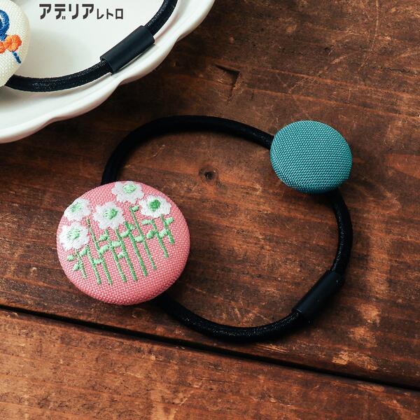 アデリアレトロ　くるみボタンヘアゴム／エフオーオンラインストア（F.O.Online）のサムネイル