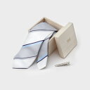 【MADE IN JAPAN】 桐箱BOX入り ネクタイ&タイバーセット/タケオキクチ(TAKEO KIKUCHI)