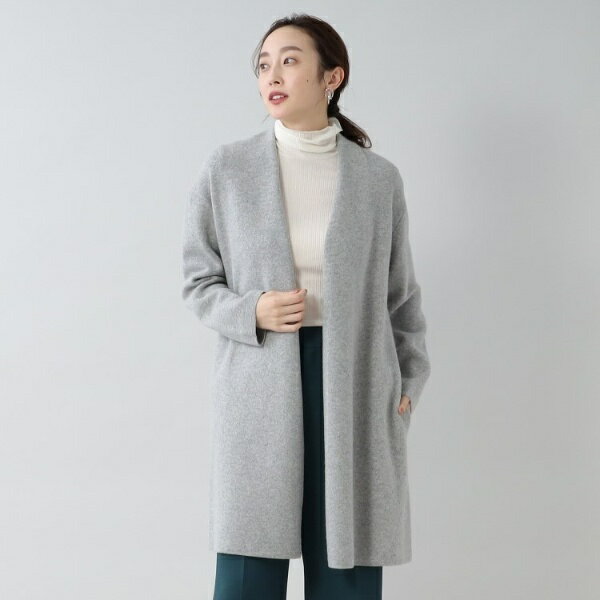 【軽くて暖かい】カシミヤ混 ロングカーディガン＜通勤／気温差対策＞／アンタイトル（UNTITLED）のサムネイル