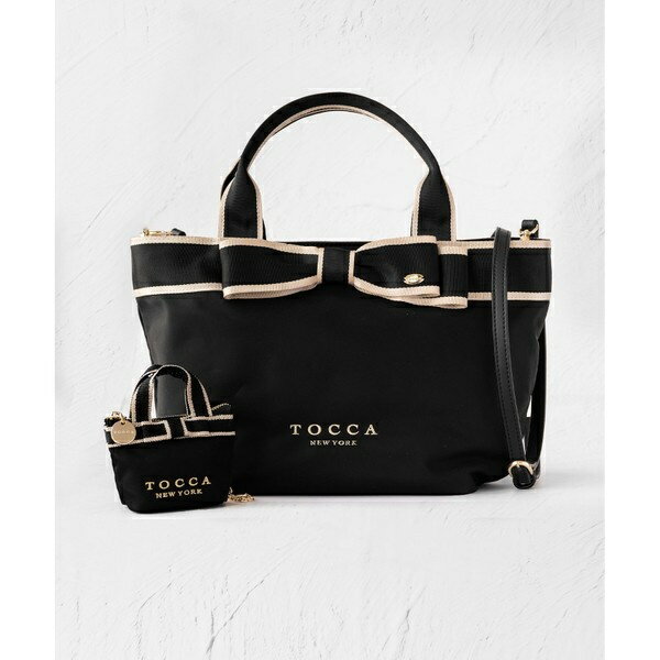 【撥水】BICOLOR RIBBON TOTE トートバッグ／トッカ（TOCCA）