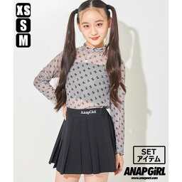 シアーモノグラムトップス×キャミソールセット／アナップキッズ＆ガール（ANAP KIDS＆GiRL）