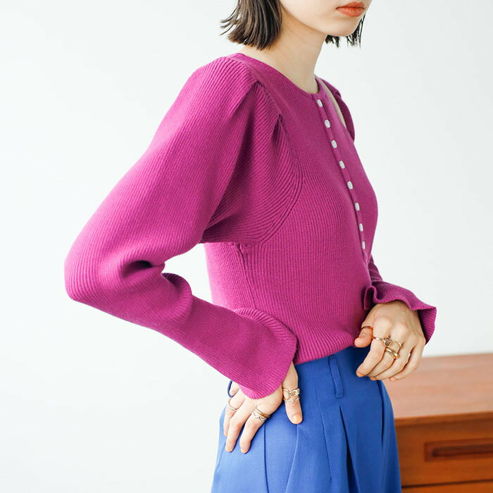 ボリュームスリーブ2WAYリブニット／ジーラ バイ リュリュ（GeeRA）のサムネイル