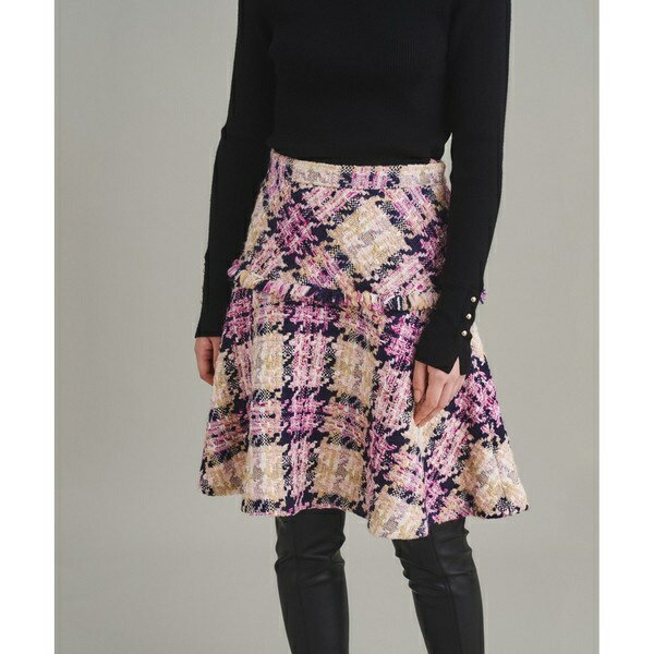 カラーツイードスカート／グレースコンチネンタル（GRACE CONTINENTAL）のサムネイル