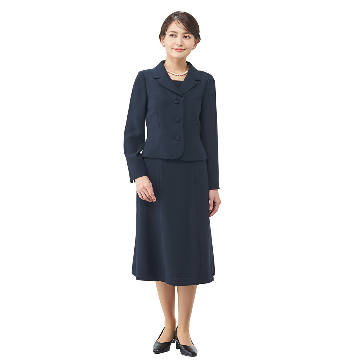 【お受験スーツ】ウォッシャブル対応テーラーカラーのスーツ風お受験ワンピース/入学式/入園式/ソリテール(SORITEAL.)