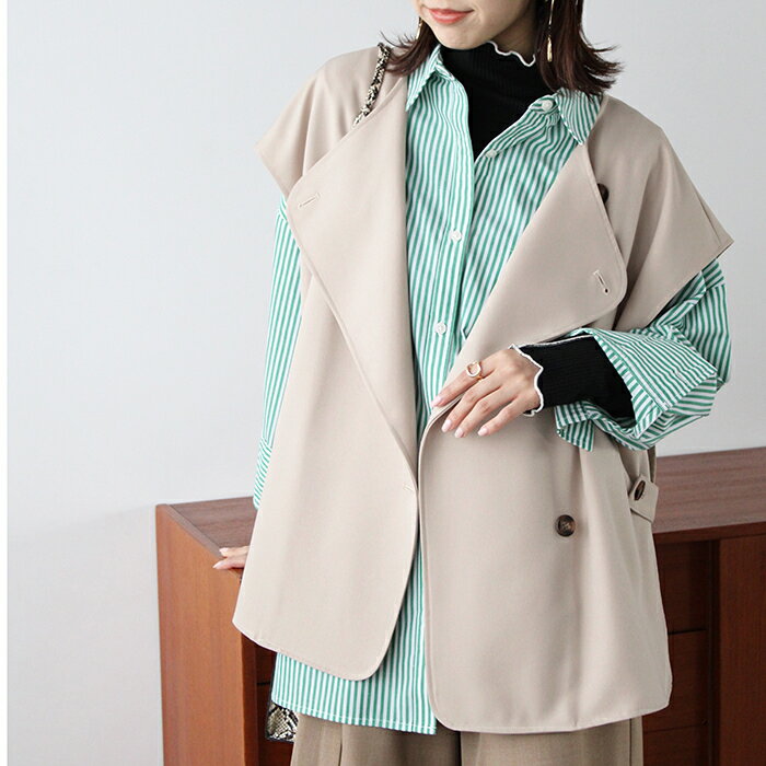 オーバーサイスデザインベスト／ジーラ バイ リュリュ（GeeRA）