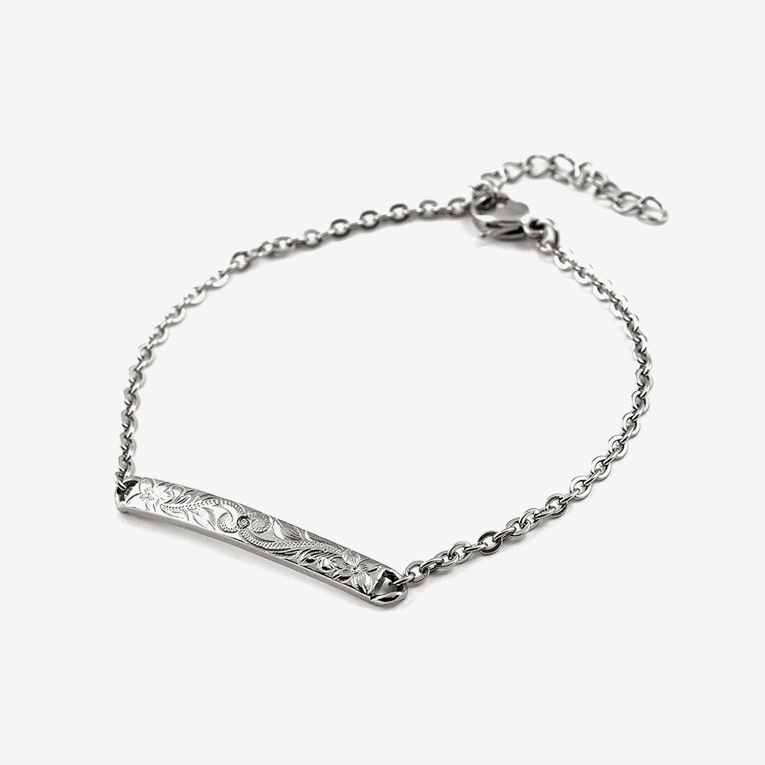 サージカルステンレス 316L キュービックジルコニア ペアブレスレット（メンズ）／ブルーム（BLOOM）