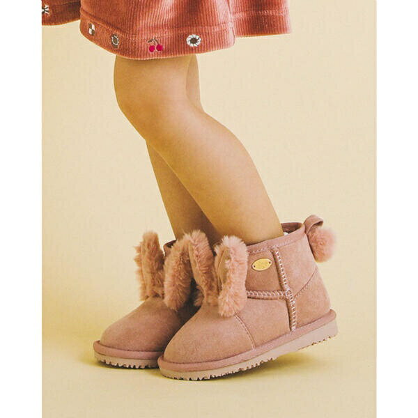 うさぎ くま プードル アニマル 耳 しっぽ ムートンブーツ (14~18cm)／スラップスリップ（SLAP SLIP）のサムネイル