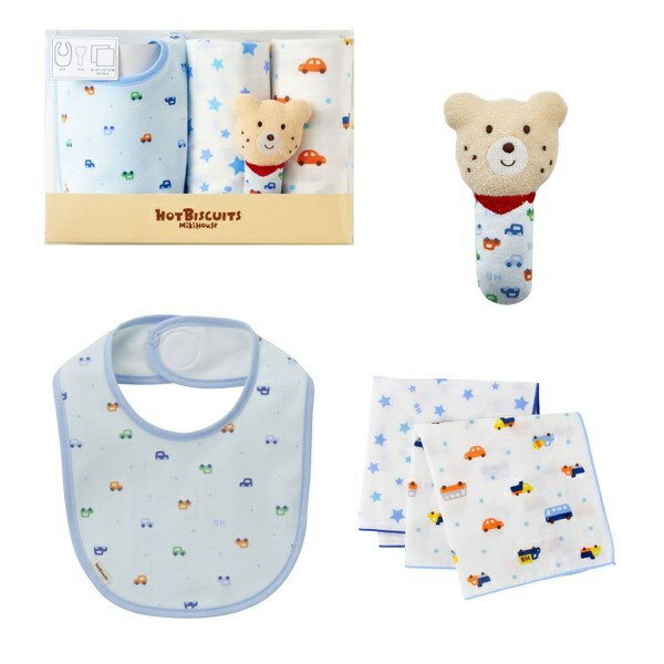 ベビー小物ギフトセット【クリアケース付き】／ミキハウス ホットビスケッツ（MIKIHOUSE HOT BISCUITS）