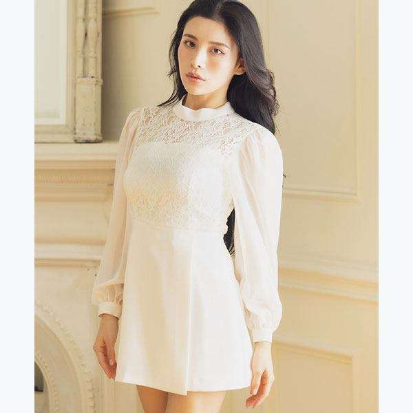 レースコンビショートオールインワン／アンビエント（AMBIENT）