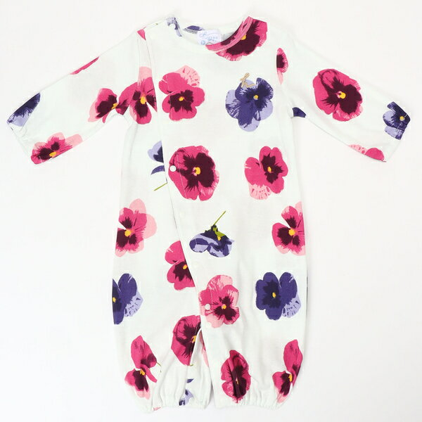 ［ベビー］コットンキャンディMIXスミレプリント長袖2WAYカバーオール／ハッカキッズ＆ベビー（hakka kids ＆ baby）のサムネイル