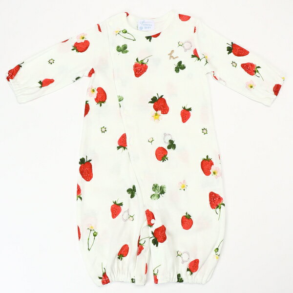 ［ベビー］コットンキャンディいちごリングプリント長袖2WAYカバーオール／ハッカキッズ＆ベビー（hakka kids ＆ baby）のサムネイル
