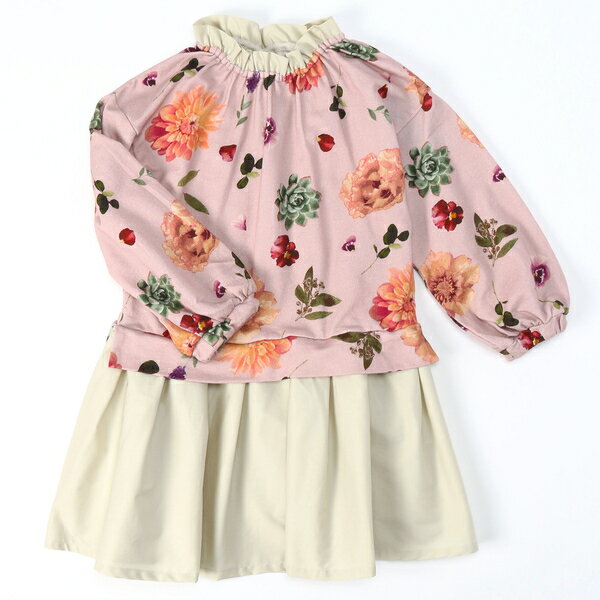 ダリアプラントプリントワンピース／ハッカキッズ＆ベビー（hakka kids ＆ baby）のサムネイル