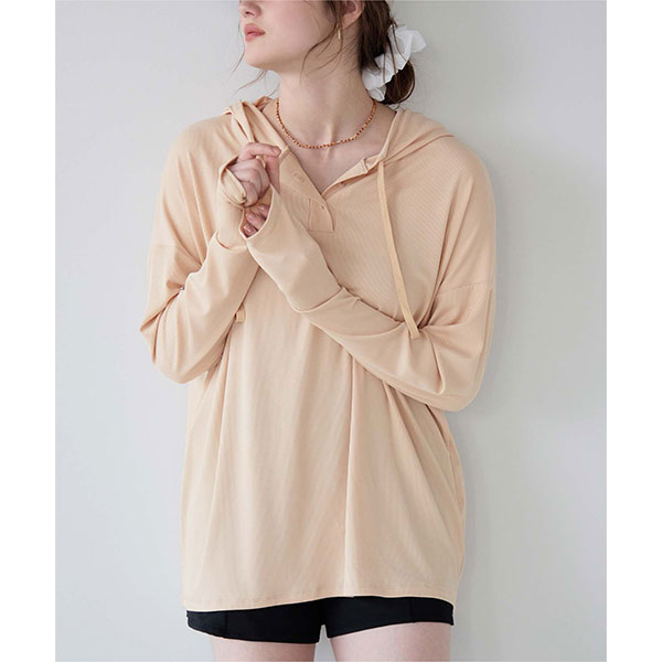 【SEA DRESS】オーバーシルエットラッシュパーカープルオーバー／ティティベイト（...