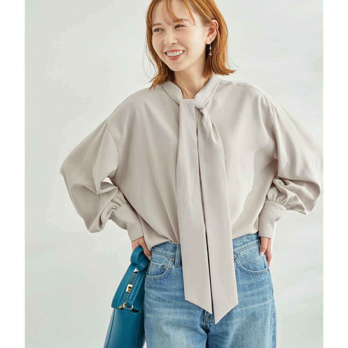 【WEB限定】ミドル丈きれいめブラウス／ロペピクニック（ROPE' PICNIC）のサムネイル