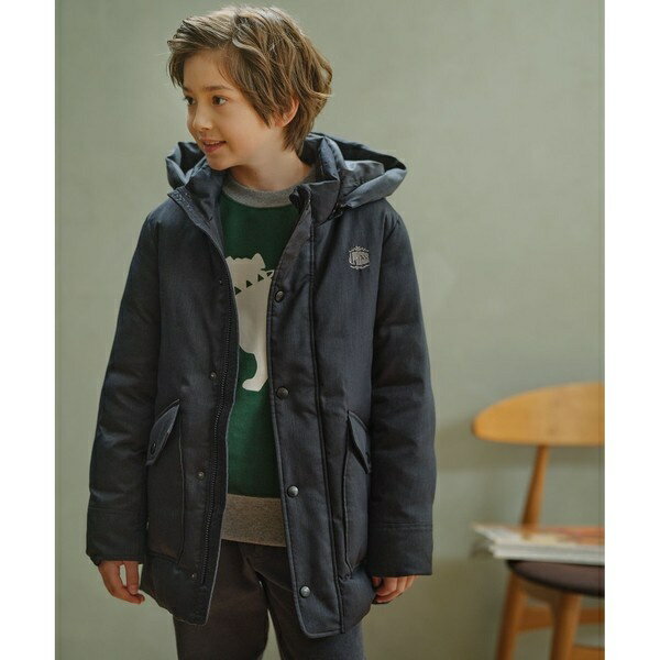 【110-130cm】ウールライクヘリンボーン コート/Jプレス(J.PRESS)