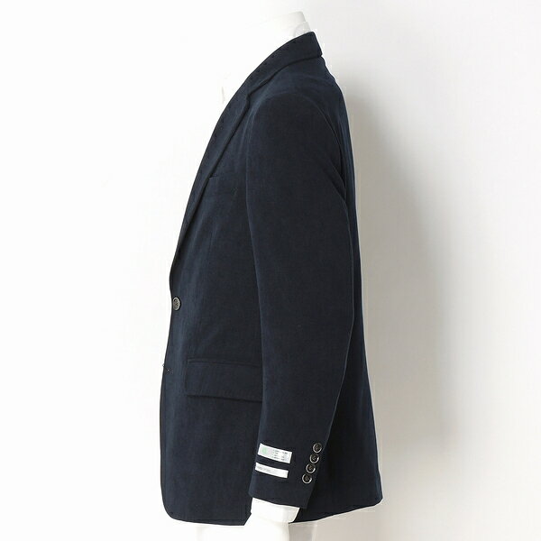 【洗える2釦ジャケット】ネイビー×コーデュロイ ストレッチ ウォッシャブル ※セットアップ可能商品／スーツセレクト（SUIT SELECT）