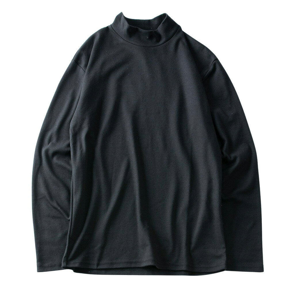 タートルネック メンズ ハイネック トップス インナー 長袖 ロンT tシャツ カット...