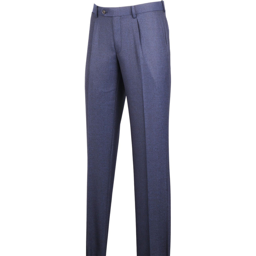 【CLASSICO TAPERED】【秋冬】ワンタックテーパードパンツ/ネイビー/ウォッシャブル／スーツセレクト（SUIT SELECT）