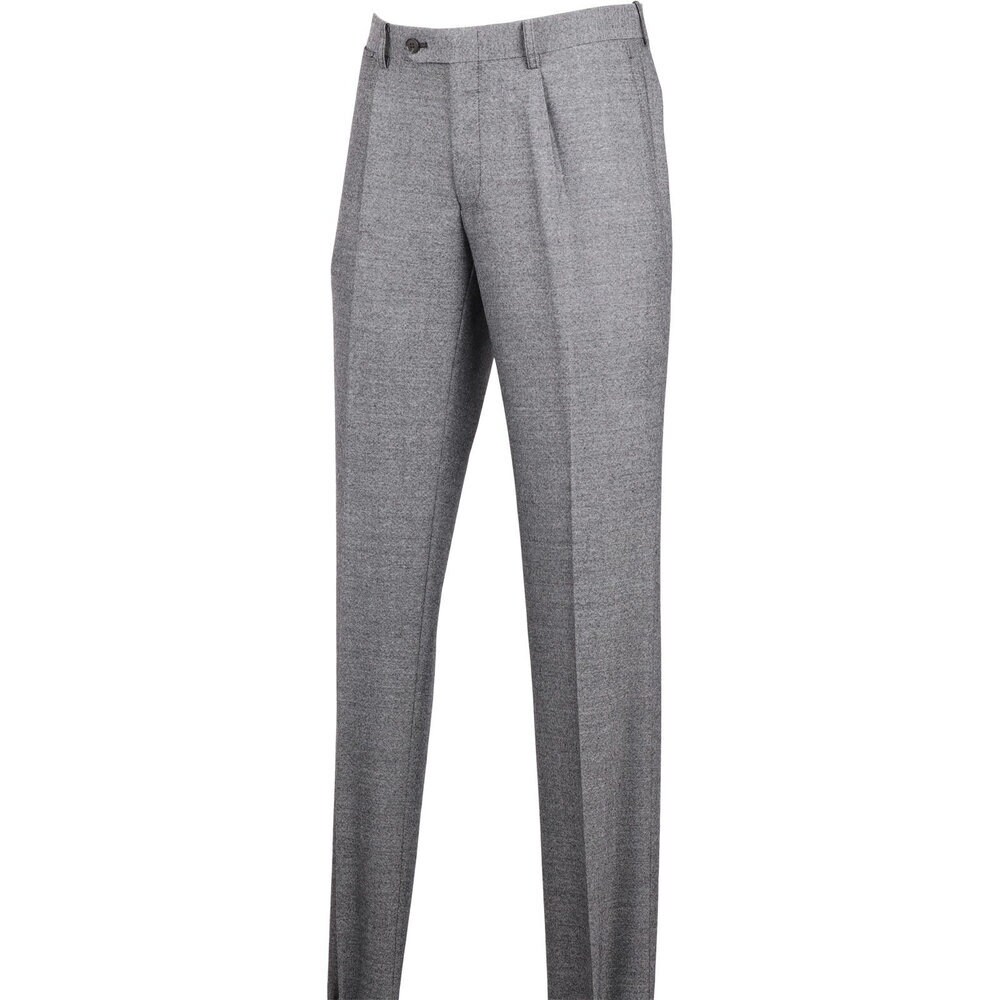 【洗えるテーパードパンツ】ワンタック グレー ウォッシャブル ※セットアップ可能商品／スーツセレクト（SUIT SELECT）