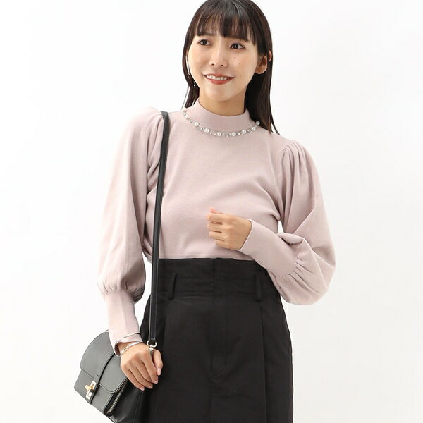 12Gパール付マトンSニット／イング（INGNI）のサムネイル