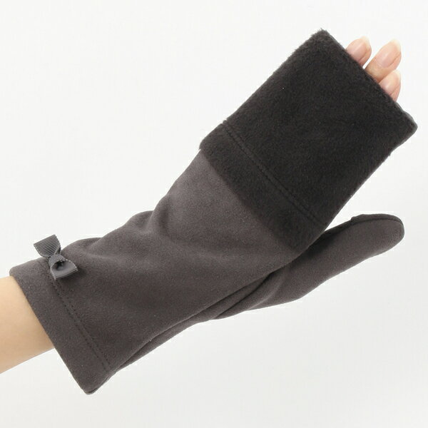 スエード風裏起毛素材ユビナシスタイルグローブ（レディース手袋）ローラ アシュレイ／ローラ アシュレ..