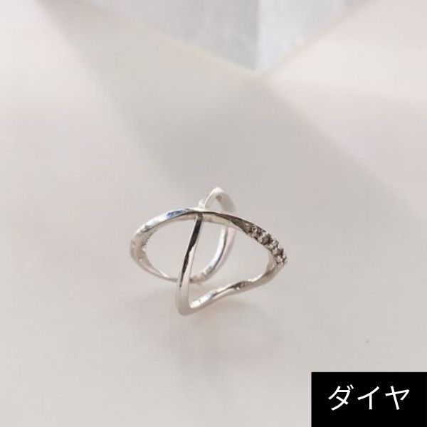 【SV925】スモールクロスダイヤモンドイヤーカフ／ジュピター（JUPITER）(4)