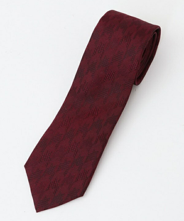 シャドー千鳥柄シルクネクタイ／クラウデッドクローゼット（CROWDED CLOSET）