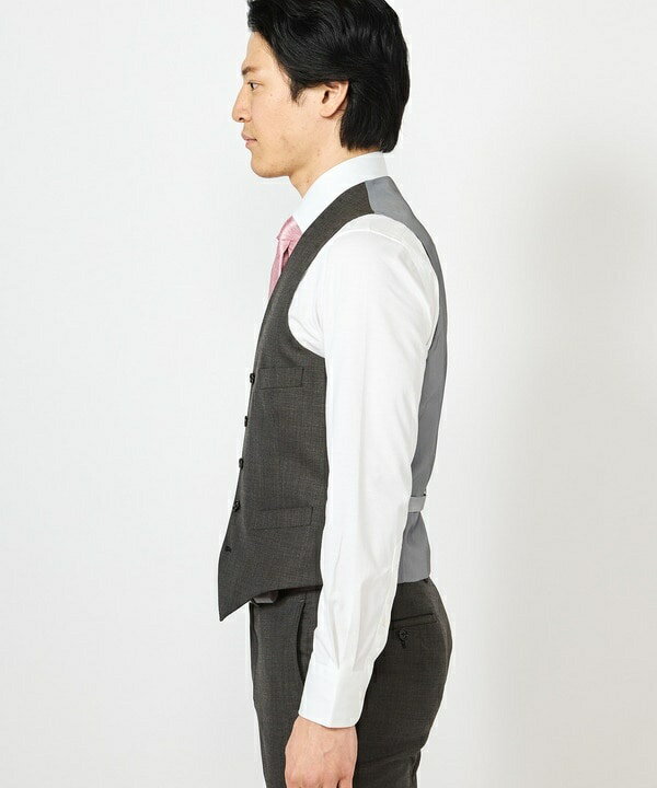 シャークスキン柄ベスト/別売りスーツあり／クラウデッドクローゼット（CROWDED CLOSET）