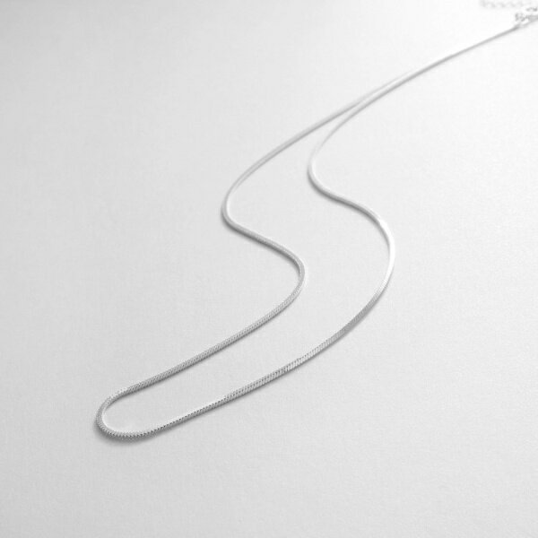 シルバー デザインチェーン コンパクトネックレス／ココシュニック オンキッチュ（COCOHNIK onkitsch）