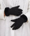 レディース タッチパネル対応裏起毛ふんわりファー手袋/テディショップ(TeddyShop)