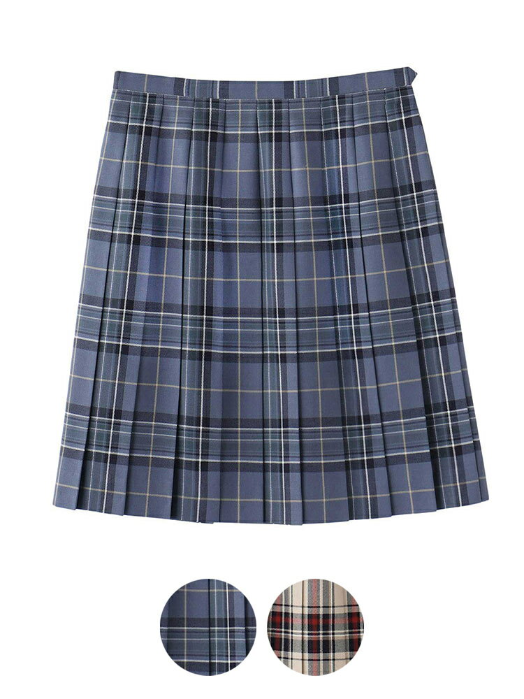 チェックスカート〈48cm丈/裏地付/ウォッシャブル/撥水〉【スクール】【学生】【通学】【学校】／イーストボーイ（EAST BOY）のサムネイル