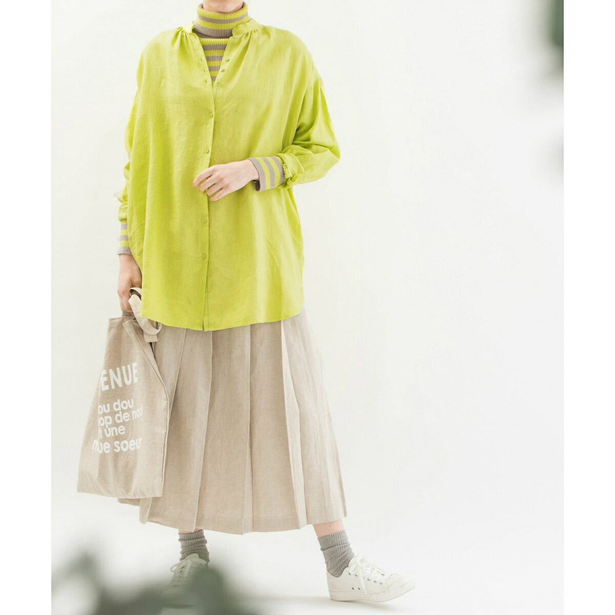 ベルギーリネンチュニックシャツ／ノップドゥノッド（nop de nod）