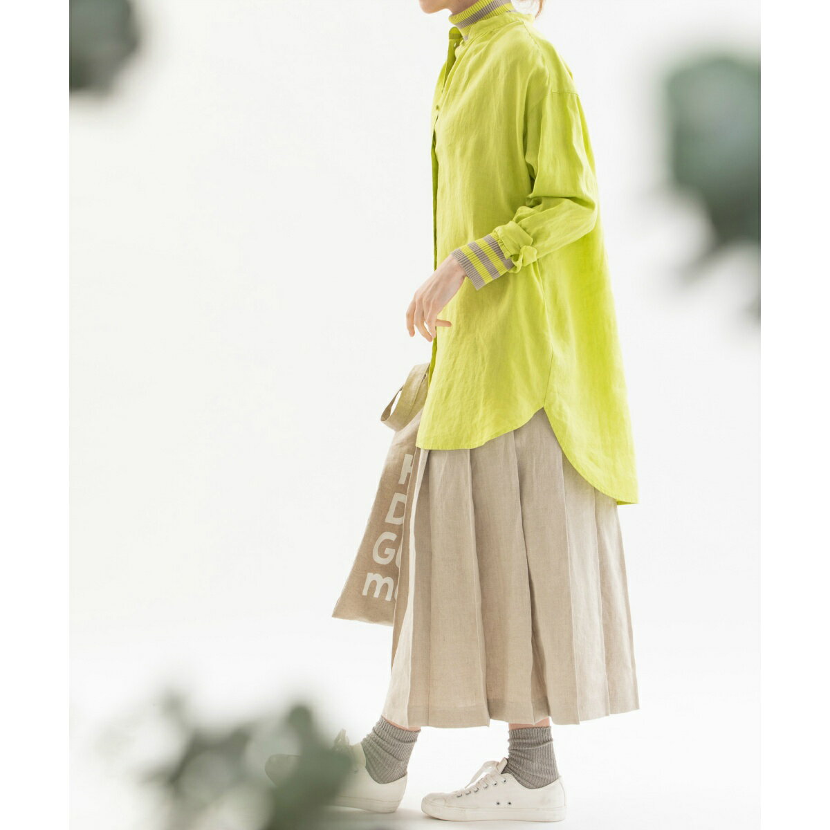 ベルギーリネンチュニックシャツ／ノップドゥノッド（nop de nod）