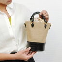 カシュカシュ cachecache / 麻生地×クロコ型押し2wayバケツバッグ/カシュカシュ(cache cache)