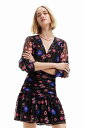 M. Christian Lacroix ドレープ ショートワンピース/デシグアル(Desigual)