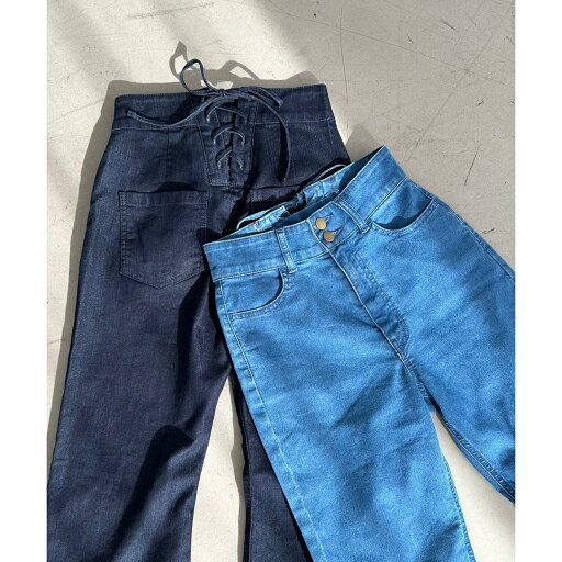 美脚フレアデニムパンツ/マジェスティックレゴン(MAJESTIC LEGON) 美脚フレアデニムパンツ/マジェスティックレゴン(MAJESTIC LEGON)